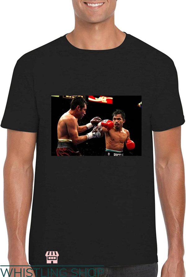 Manny Pacqiao T-Shirt Player Competing On The Boxing Arena