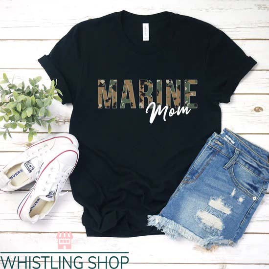 Marine Mom T Shirt Marine Mom Graphic Design Tee Shirt
