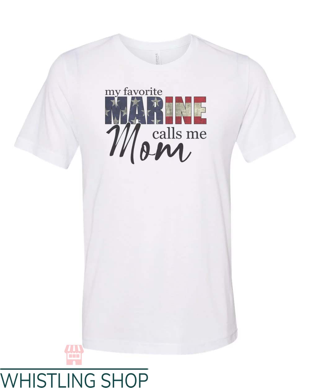 Marine Mom T Shirt My Favorite Marine Calls Me Mom