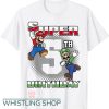 Mario Birthday T Shirt Luigi Super Birthday 5th