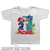 Mario Birthday T Shirt  Personalized Children’s