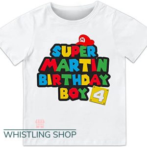 Mario Birthday T Shirt Theme Part