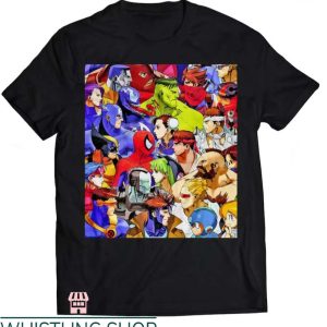 Marvel Vs Capcom T Shirt MVC Arcade Movie Funy Shirt