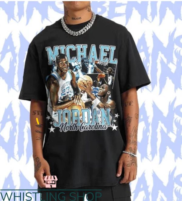 Michael Jordan Vintage T-Shirt North Carolina T-Shirt NFL