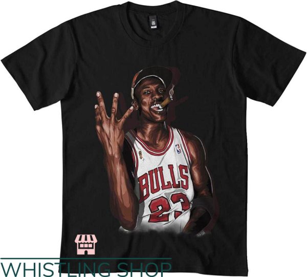 Michael Jordan Vintage T-Shirt Player No.23 Basketball NFL