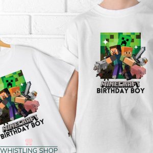 Minecraft Birthday T-Shirt