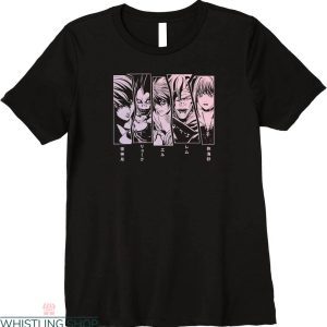 Misa Amane T-shirt Death Note Fans 5 Panel Character Faces