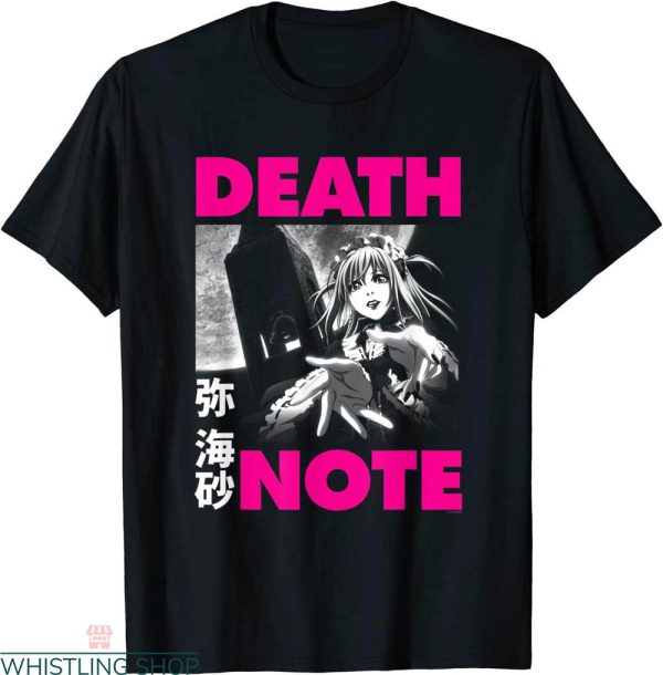 Misa Amane T-shirt Death Note Fans Misa Pink Typography