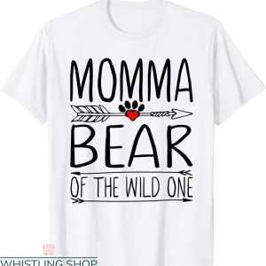 Momma Bear T-Shirt Mama Embrace Motherhood Support Heart