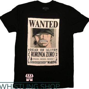 Momonga One Piece T-Shirt Roronoa Zoro Pirate Hunter