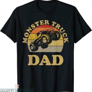 Monster Truck T-Shirt Dad Retro Vintage Engines Tee