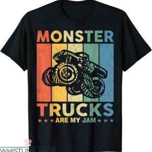 Monster Truck T-Shirt Engines Off Road Vehicle Retro Tee