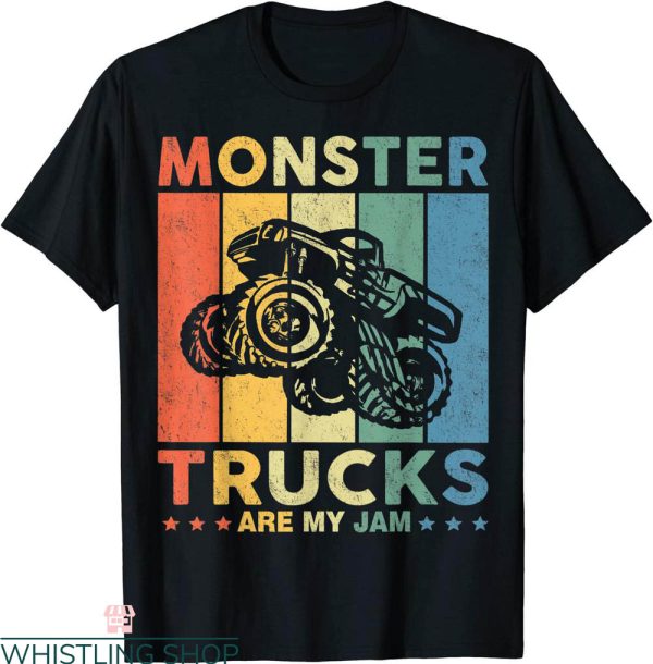 Monster Truck T-Shirt Engines Off Road Vehicle Retro Tee