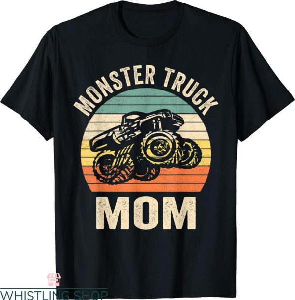 Monster Truck T-Shirt Mom Retro Vintage Engines Tee