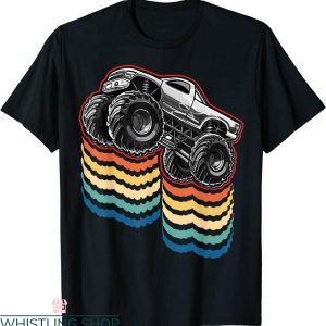 Monster Truck T-Shirt Retro Vintage Retro Silhouette Gift