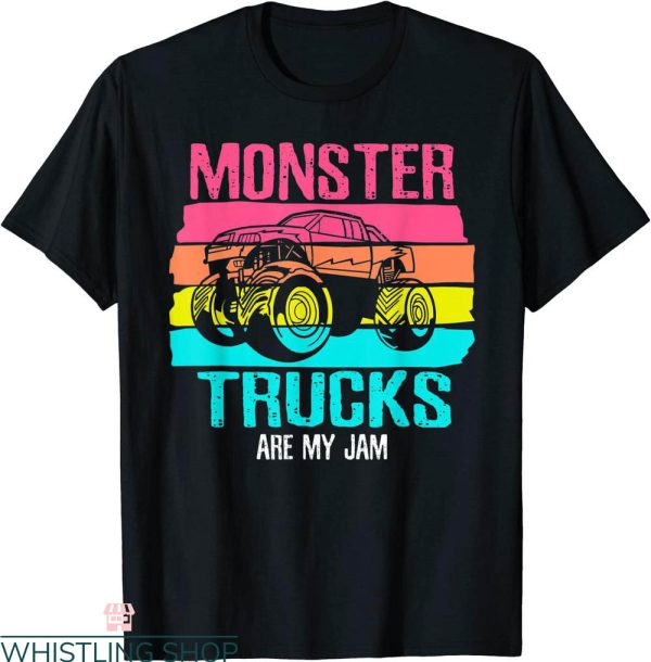 Monster Truck T-Shirt Trucks Are My Jam Engines Car Lovers