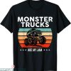 Monster Truck T-Shirt Trucks Are My Jam Retro Sunset Cool