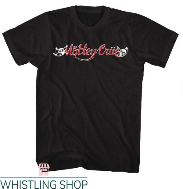 Motley Crue Shout At The Devil T Shirt Red And White Logo