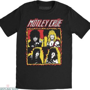 Motley Crue Vintage T-shirt Metal Rock Shout At The Devil