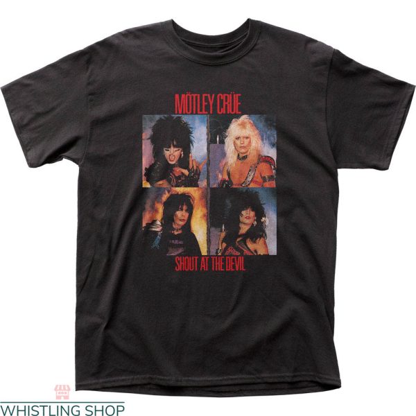 Motley Crue Vintage T-shirt Shout At The Devil Metal Rock