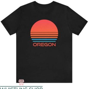 Oregon Trail T Shirt Retro 80s Gift Lover Oregon Shirt