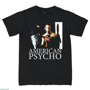 Patrick Bateman T-shirt American Psycho Movie Crazy Man Saw