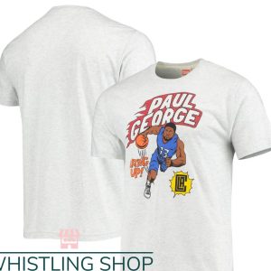 Paul George T-Shirt Comic Book Player Basketball T-Shirt NBA