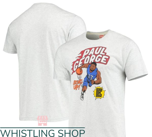 Paul George T-Shirt Comic Book Player Basketball T-Shirt NBA