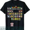 Periodic Table T-Shirt Super Mario Of Characters Graphic