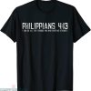 Philippians 4 13 T-shirt Bible Verse Religion Typography