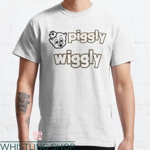 Piggly Wiggly T-shirt Cute Pig The Supermarket Typography