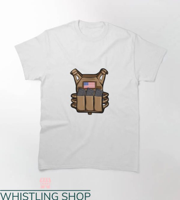 Plate Carrier T-shirt Plate Carrier American Flag T-shirt