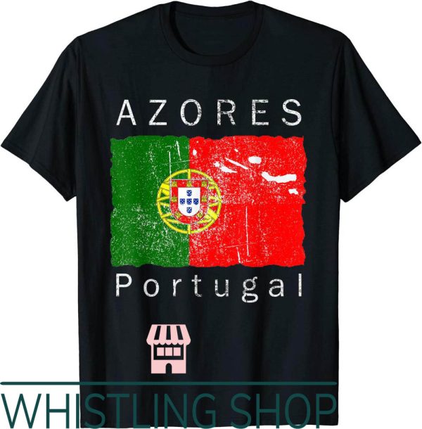 Portugal The Man T-Shirt Azores Islands Portuguese Flag Love