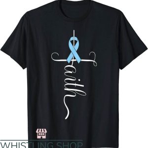 Prostate Cancer T-Shirt Faith Survivor T-Shirt