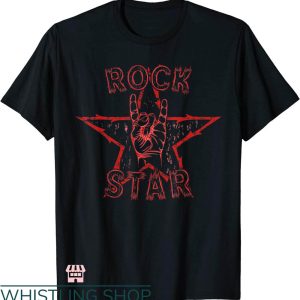 Punk Rock T-shirt Rock Star On Sign Bank T-shirt