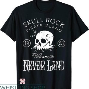Punk Rock T-shirt Skull Rock Pirate Island T-shirt