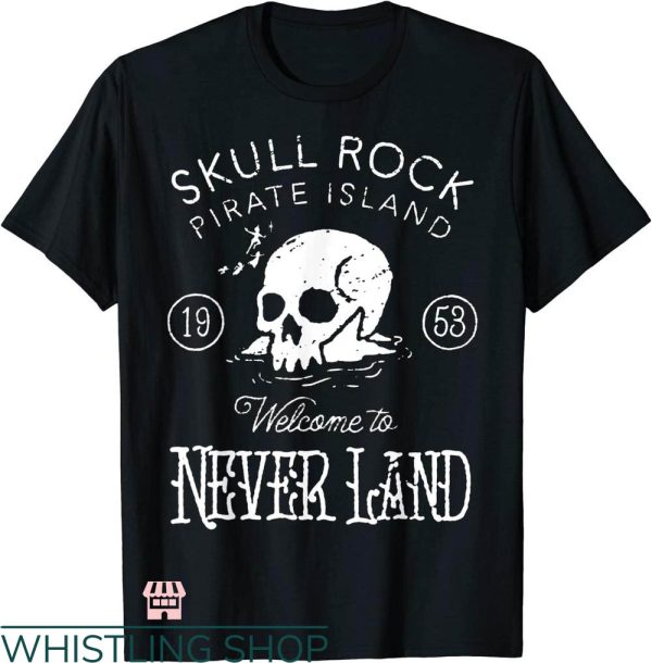 Punk Rock T-shirt Skull Rock Pirate Island T-shirt