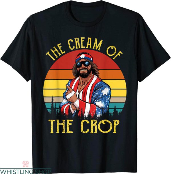 Purple Macho Man T-shirt Cream Of The Crop Wrestler Vintage