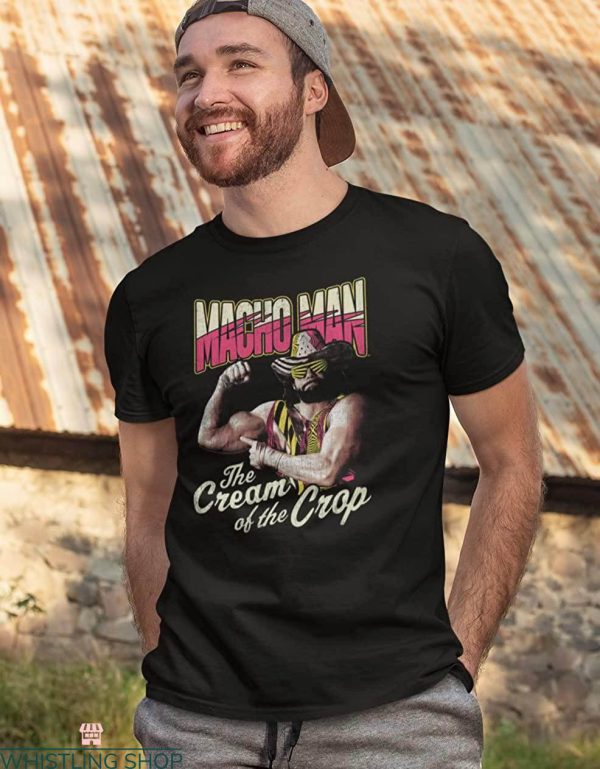Purple Macho Man T-shirt The Cream Of The Crop Wrestler USA