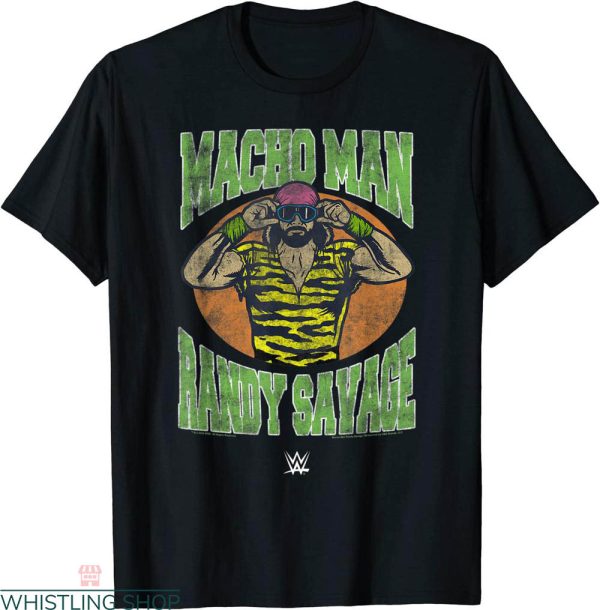 Purple Macho Man T-shirt WWE Randy Savage Cartoon Vintage