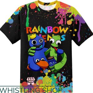 Rainbow Friends T-Shirt Cute Friends Colorfull Tee Cute Gift