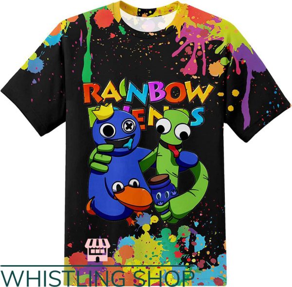 Rainbow Friends T-Shirt Cute Friends Colorfull Tee Cute Gift