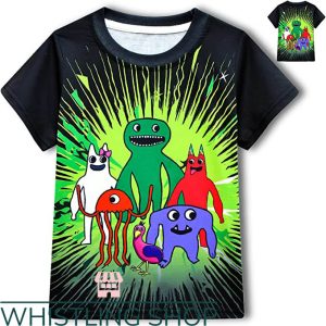 Rainbow Friends T-Shirt Game Garten Banban T-shirt Cute Gift
