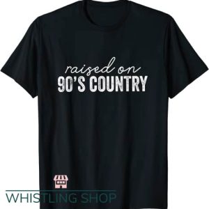 Raised On 90s Country T Shirtc Cowboy Funny