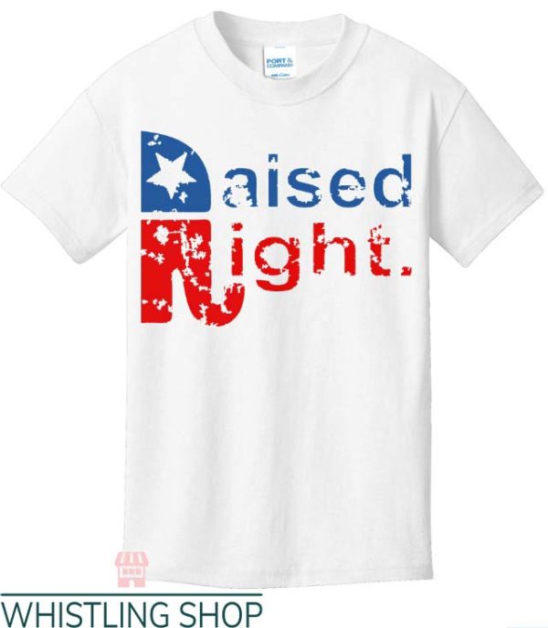 Raised Right T Shirt Raised Right Republican Logo Tee