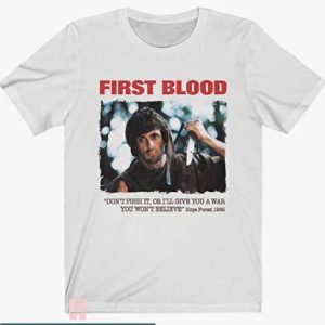 Reading Rambo T Shirt John Rambo First Blood Vietnam War