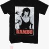 Reading Rambo T Shirt Rambo 1980s Action Thriller War