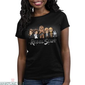 Rebel Scum T-shirt Star Wars Movie Characters Chibi Style