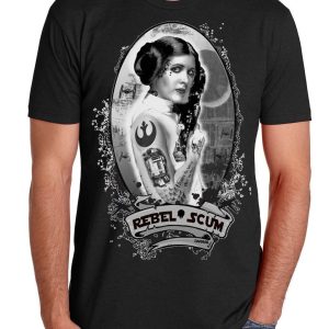 Rebel Scum T-shirt Star Wars Movie Princess Leia Organa