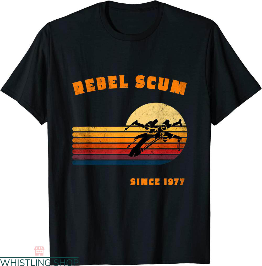 Rebel Scum T-shirt Star Wars Starfighter Corps 70s Vintage